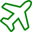 green airplane 5 icon