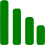 green bar chart 4 icon