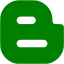 green blogger icon