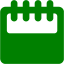 green calendar 11 icon