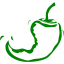 green chili pepper 18 icon