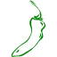 green chili pepper 25 icon