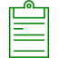 green clipboard icon