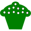green cupcake 4 icon