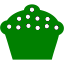 green cupcake 5 icon