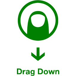 drag down 2 icon