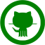 green github 10 icon