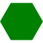 green hexagon icon