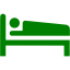 green hotel icon