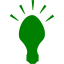 green light bulb 32 icon