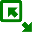 green resize 6 icon