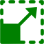 green resize icon