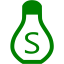 green salt shaker icon
