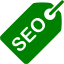 green seo tag icon