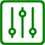 green settings 13 icon