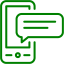 green sms 7 icon