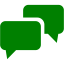 green speech bubble 2 icon