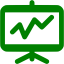 green statistics icon