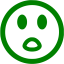 green surprised icon