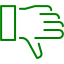 green thumb down icon