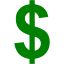 green us dollar icon