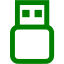 green usb off icon