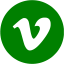 green vimeo 4 icon