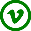 green vimeo 5 icon