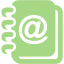 guacamole green address book icon