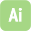 guacamole green adobe ai icon