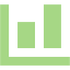 guacamole green bar chart 10 icon