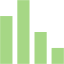 guacamole green bar chart 5 icon