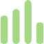 guacamole green bar chart 7 icon