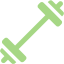 guacamole green barbell icon