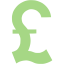 guacamole green british pound icon