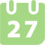 guacamole green calendar 5 icon