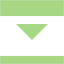 guacamole green collapse down icon