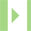 guacamole green collapse right icon