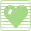 guacamole green heart 16 icon