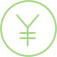 guacamole green japanese yen 2 icon