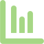 guacamole green line chart icon