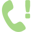 guacamole green missed call icon