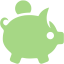 guacamole green moneybox icon