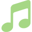 guacamole green note icon