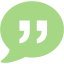 guacamole green quote icon