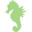 guacamole green sea horse icon