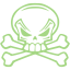 guacamole green skull 26 icon