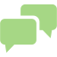 guacamole green speech bubble 2 icon