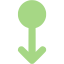 guacamole green swipe down 3 icon