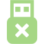 guacamole green usb disconnected icon